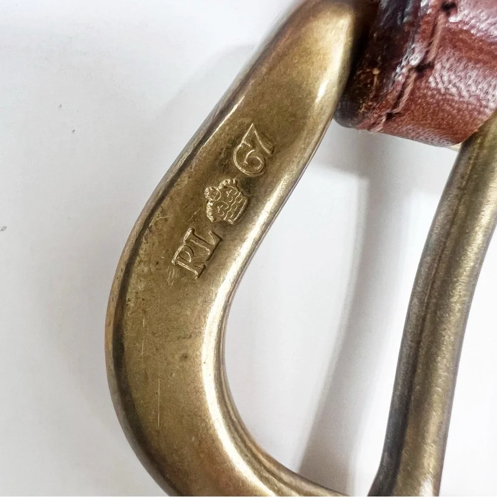 Ralph Lauren Leather Belt Vintage RL 67 Collection Medium